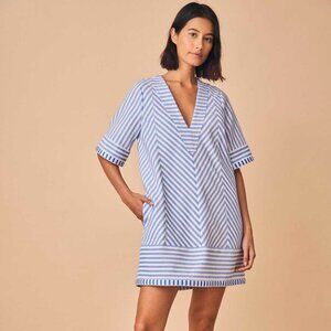 NWT Hunter Bell Foster Dress in Coastal Stripe - has pockets!